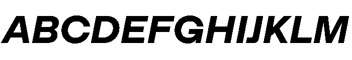 ModernGothic BoldItalic Font UPPERCASE