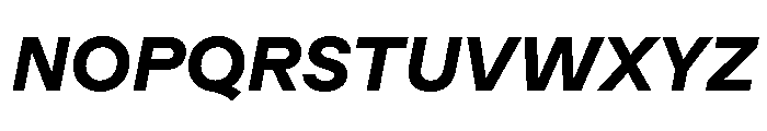 ModernGothic BoldItalic Font UPPERCASE