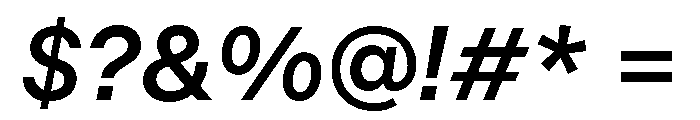 ModernGothic Regular475Italic Font OTHER CHARS