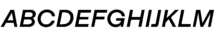 ModernGothic Regular475Italic Font UPPERCASE