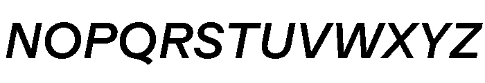 ModernGothic Regular475Italic Font UPPERCASE