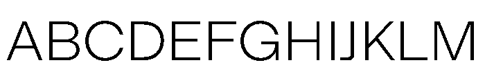 ModernGothic Thin Font UPPERCASE