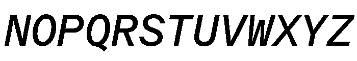 ModernGothicMono Italic Font UPPERCASE
