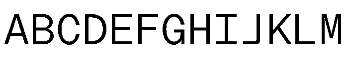 ModernGothicMono Light Font UPPERCASE