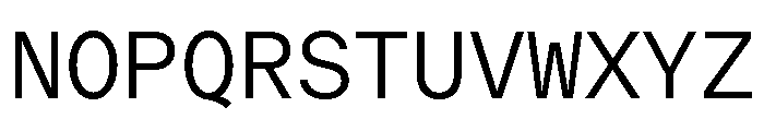 ModernGothicMono Light Font UPPERCASE