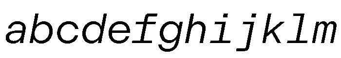 ModernGothicMono LightItalic FONT