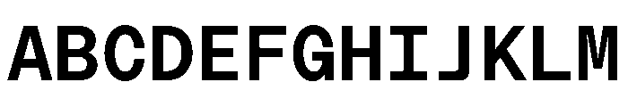 ModernGothicMono Medium Font UPPERCASE