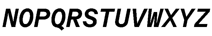 ModernGothicMono MediumItalic Font UPPERCASE