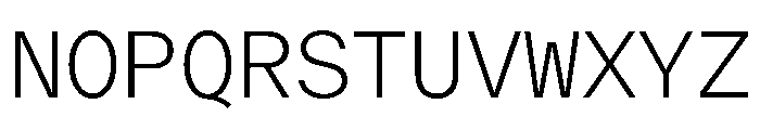 ModernGothicMono Thin Font UPPERCASE