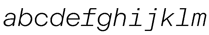 ModernGothicMono ThinItalic FONT