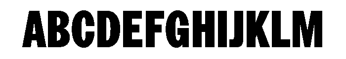 ModernGothicPoster Black Font UPPERCASE