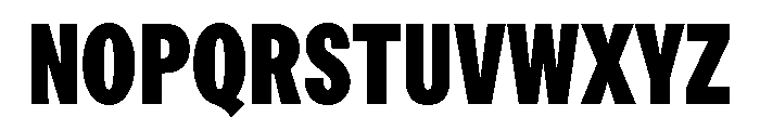 ModernGothicPoster Black Font UPPERCASE