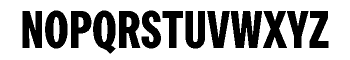 ModernGothicPoster Bold Font UPPERCASE