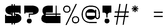 Modernita Black Font OTHER CHARS