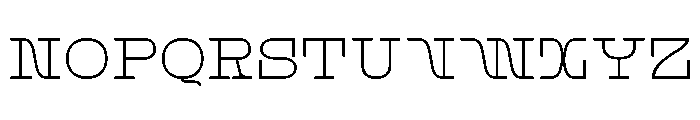 Modernita Light Font LOWERCASE