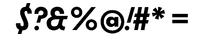 Molitor DisplayBoldItalic Font OTHER CHARS