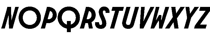Molitor DisplayBoldItalic Font UPPERCASE