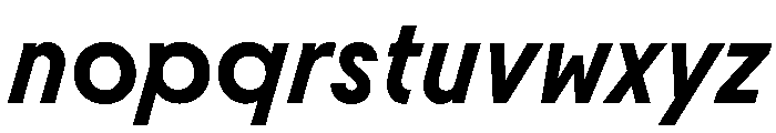 Molitor DisplayBoldItalic Font LOWERCASE