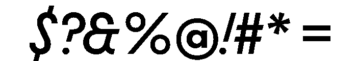 Molitor DisplayItalic Font OTHER CHARS
