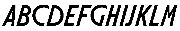 Molitor DisplayItalic Font UPPERCASE