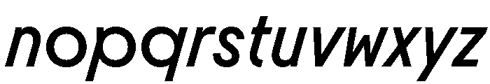 Molitor DisplayItalic Font LOWERCASE