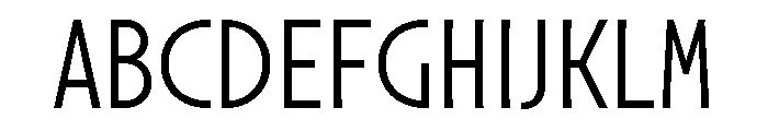 Molitor DisplayLight Font UPPERCASE