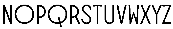 Molitor DisplayLight Font UPPERCASE