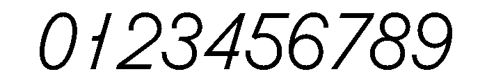 Molitor DisplayLightItalic Font OTHER CHARS