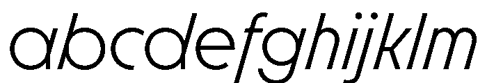 Molitor DisplayLightItalic FONT