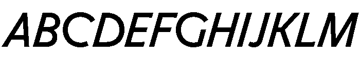 Molitor TextItalic Font UPPERCASE
