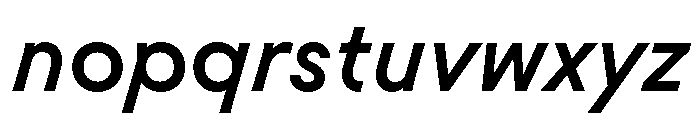 Molitor TextItalic Font LOWERCASE
