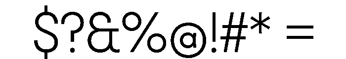 Molitor TextLight Font OTHER CHARS