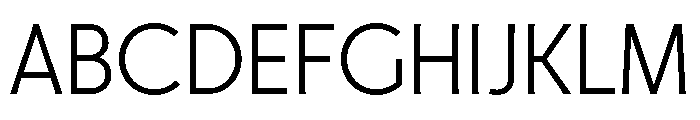 Molitor TextLight Font UPPERCASE
