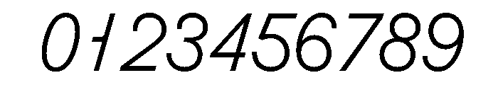 Molitor TextLightItalic Font OTHER CHARS