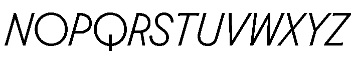 Molitor TextLightItalic Font UPPERCASE