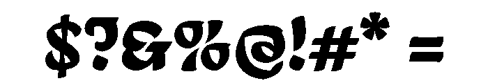 Mollydooker Bold Instance Font OTHER CHARS