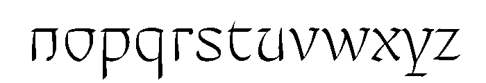 Mollydooker Light Instance Font LOWERCASE