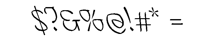 Mollydooker LightBackhand Instance Font OTHER CHARS