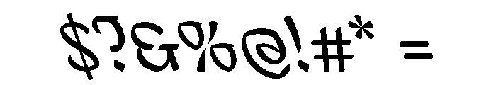 Mollydooker RegularBackhand Instance Font OTHER CHARS