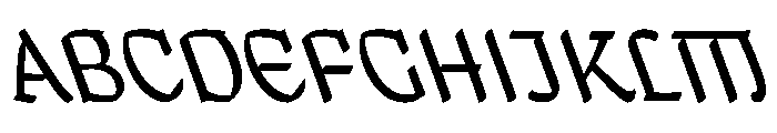 Mollydooker RegularBackhand Instance Font UPPERCASE