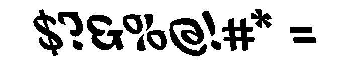 Mollydooker SemiboldBackhand Instance Font OTHER CHARS