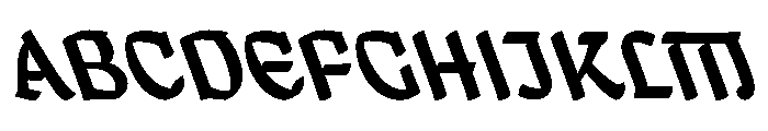 Mollydooker SemiboldBackhand Instance Font UPPERCASE