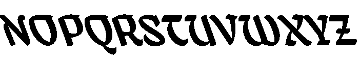 Mollydooker SemiboldBackhand Instance Font UPPERCASE