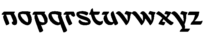 Mollydooker SemiboldBackhand Instance Font LOWERCASE