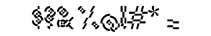 Monoform 2Color Font OTHER CHARS