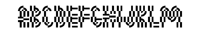 Monoform 2Color Font UPPERCASE