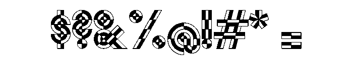 Monoform 3Color Font OTHER CHARS