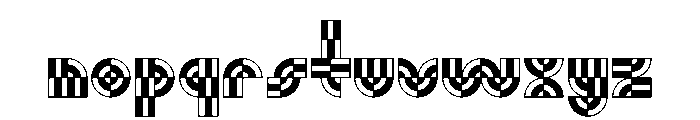 Monoform 3Color Font LOWERCASE