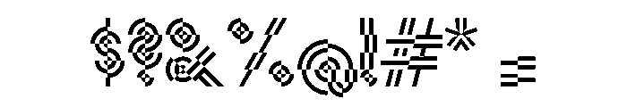 Monoform Display2Color Font OTHER CHARS