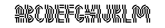 Monoform Display2Color Font UPPERCASE
